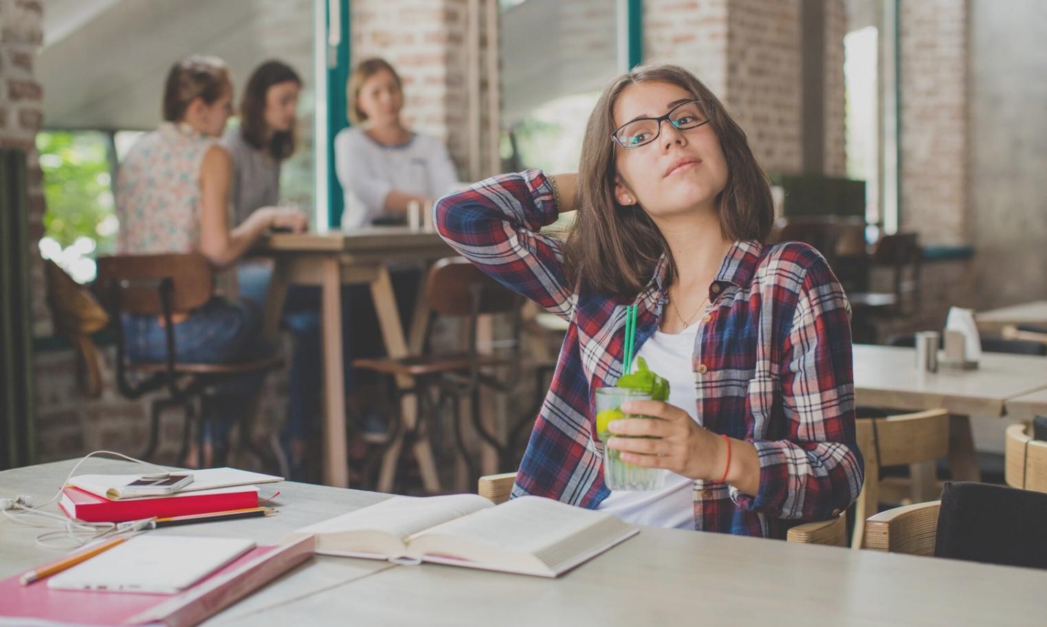 Online learning setup showing financial education materials